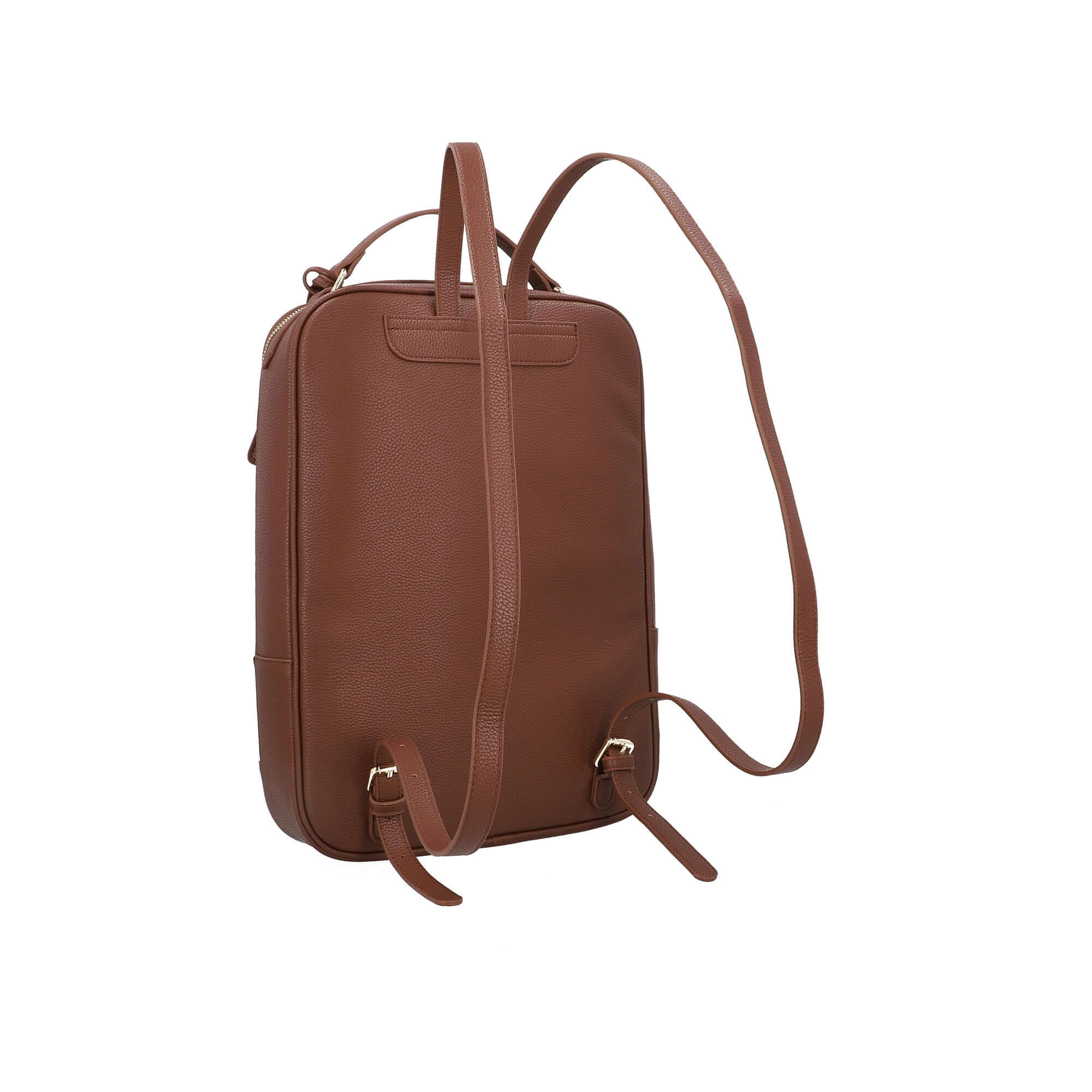 cervo leather backpack Hoara Cervo Brown (laptop backpack) – La Fille Des Fleurs
